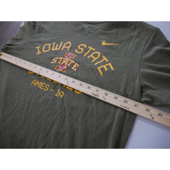 Nike Men's Olive Iowa State Cyclones Military Appreciation Performance T-Shirt L - Picture 6 of 9